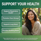 Mullein Drops for Lungs Liquid Chlorophyll Mullein Leaf Extract Supplement Elderberry Sea Moss Spirulina Chlorella Lobelia Marigold Licorice Marshmallow Lung Detox Cleanse Tincture Men Women 2 fl oz