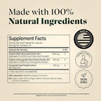 3-in-1 Organic Black Maca Root for Men and Women with Ashwagandha and Fenugreek - 1600 mg Complex - Non-GMO, Gluten-Free, Vegan (60 Capsules)