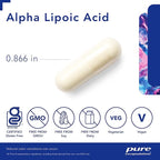 Pure Encapsulations Alpha Lipoic Acid 200 mg - 200mg ALA - Liver & Antioxidant Support* - for Nerve Health & Carb Metabolism - Vegan & Non-GMO Supplement - 120 Capsules