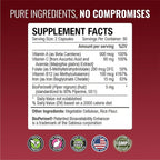 Approved Science Anemiaprin - Absorbable Iron, Vitamin C - Gentle On Stomach - 180 Capsules - 3 Month Supply - Non-GMO, Vegan