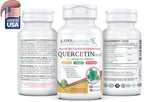 QUERCETIN PLUS, Quercetin 1,000mg, Bromelain 500mg and Vitamin C 1,000mg, (120 Capsules), 3 in 1 from Bioflavonoids, Supports Immune, Cardiovascular & Respiratory Health, Seasonal Allergy Relief.
