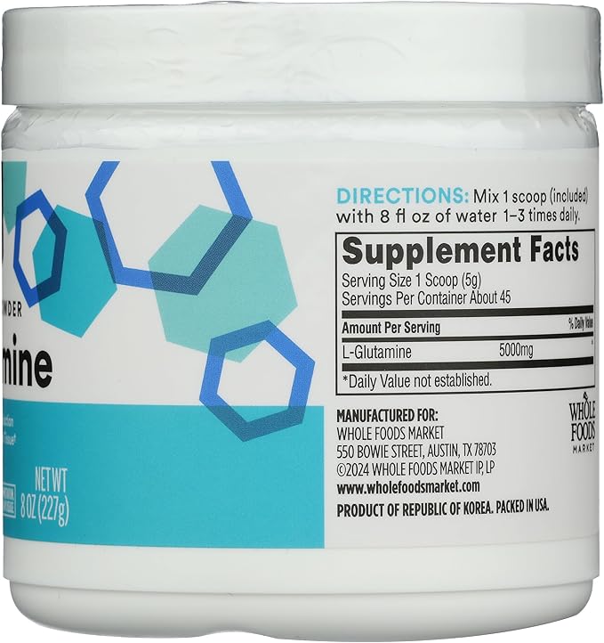 365 by Whole Foods Market, L-Glutamine Free-Form Powder, 8 oz