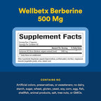Natural Factors WellBetX Berberine - Daily Supplement Supports Metabolic Health - Formula Supports Healthy Heart - Gluten-Free & Vegan - 120 Vegetarian Capsules (120 Servings)