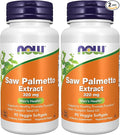 Now Supplements, Saw Palmetto Extract 320 mg with Pumpkin Seed Oil, Men's Health*, 90 Veg Softgels, (Pack of 2)