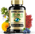 37 in 1 Eye Vitamins with Lutein and Zeaxanthin Supplement – Eye Supplement with CoQ10, Omega-3, Minerals Eye Health Support for Adults and Seniors, Daily Vision Supplement, 120 Black Softgels