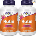 NOW Foods Supplements, Rutin (Sophora Japonica) 450 mg, Free Radical Scavenger*, Cell Defense*, 100 Veg Capsules, (Pack of 2)