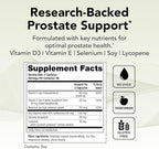 Theralogix Prostate 2.4 Nutritional Supplement - 90-Day Supply - Prostate Health for Men - Supports Healthy Prostate Tissue - Lycopene, Vitamin D3, Selenium & Vitamin E - NSF Certified - 180 Capsules