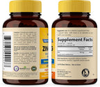 Zinc 50mg Capsules for Men and Women, 60 Count | Highly Absorbable Zinc Supplements for Immune System Support | Zink 50 mg Mono Methionine Chelated Complex | Helps with Skin Health & Overall Immunity