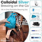 Colloidal Silver Generator Kit – 99.99% Pure Silver Wire, TDS Meter, Laser, Jar & Travel Bag – Constant Current Machine for True Nano Particles at Home