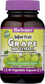 BlueBonnet Super Fruit Grape Seed Extract Supplement, 60 Count, White (743715008403)