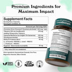 Benevolent Glp-1 Support | 5-in-1 Synbiotic with Akkermansia, MetSyn®, Chromax® & Liposomal Berberine | Natural GLP 1 Probiotics Supplement for Weight Management & Metabolic Balance, 60 Ct