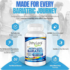 Shiny Leaf Methylated Bariatric Multivitamin with Iron 45mg – Once Daily Capsule, ASMBS Compliant Bariatric Vitamins for Gastric Bypass & Gastric Sleeve, for Men & Women, USA Made, GMP – 30 Caps