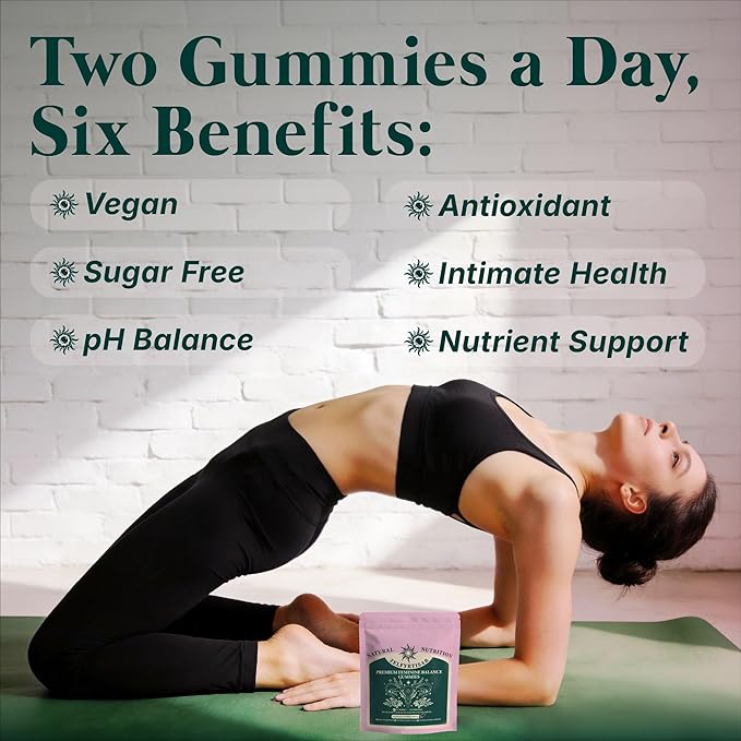 Vaginal Probiotic Gummies - Pineapple Probiotic Gummies for Women Vaginal Health Support, Sugar Free Vegan Womens Vitamins with Vitamin C, pH Balance for Women, 60 Gummies 30 Day Supply