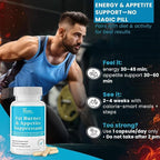 Fat Burner for Women & Men - Appetite Suppressant for Weight Loss - Pills with Chromium, Caffeine & Green Tea Extract - Metabolism Booster Thermogenic Weight Loss - 35 Capsules