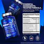 Pills for Men Fast Acting - Male Enhancing Supplement Testosterone Booster - Blood Flow, Libido, Size, Girth, Hardness, Stamina, Enlargement, Growth - Natural Performance Enhancer - 2 Month Supply