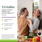 Terry Naturally Tri-Iodine - Dietary Supplement for Breast & Prostate Health Support - Healthy Thyroid Function Supplement Aid - 25 mg, 60 Capsules, 2 Pack