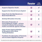 Florastor Kids Dual Action Probiotic Supplement, Strengthens Kids' Digestive & Immune Health, 20 Easy-to Mix Powder Sticks, Packaging May Vary