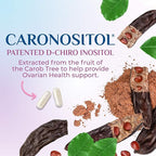 Myo-Inositol & D-Chiro Inositol 1025mg - 40:1 Ideal Ratio for Ovarian Support, Vegan Myo & D Chiro Supplement for Women's Natural Balance and Hormone Support, Vitamin B8, Non-GMO - 120 Capsules
