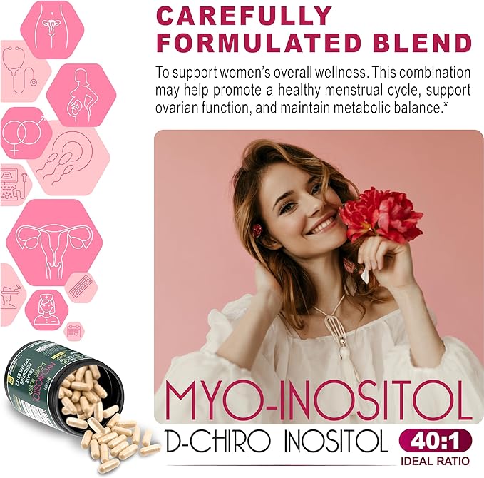 Bundle 6in1 Beet Root Supplements 100 Count & 6in1 Myo-inositol & D-Chiro Inositol Supplement for Women 120 Count - for Immune, Heart Health & Overall Health