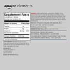 Amazon Elements Collagen Peptides + Vitamin C, 2500mg Collagen Peptides, Gluten Free, 90 Tablets, 1 Month Supply