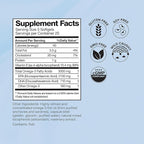 Omax3 Pro-Strength Ultra-Pure Omega-3 Fish Oil - 3000 mg - Maximum Professional Joint & Muscle Support - EPA DHA - NSF Certified - 60/per Softgel Blister (Pack of 2)