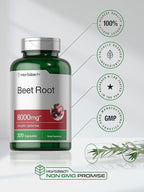 Horbäach Beet Root Powder Capsules | 320 Pills | Non-GMO, Gluten Free Formula | High Potency Herbal Extract Supplement