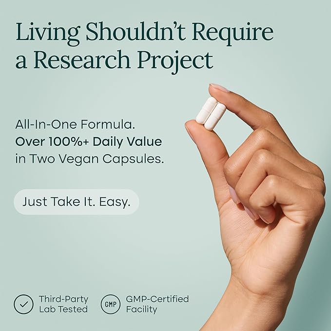 Magnesium Glycinate Complex for Women & Men - 500mg (7-in-1) with D3 & B6, Glycinate, Citrate, Malate, Taurate, Gluconate, Carbonate, & Orotate - Supports Sleep and Muscle Health [Oxide-Free] 60ct