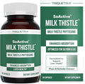 SoActive® Milk Thistle: 10X More Effective Milk Thistle Phytosome, Optimized for Essential Bioactive Silybin A & B Plus Bilear® Artichoke Extract & Bile Enhancer - Liver Support | 60 Servings