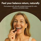 Menopause Gummies Hormone-Free Supplements for Women Supports Hot Flashes, Night Sweats & Mood Swings and Weight - Black Cohosh Saffron KSM-66 Fennel B6 and Chamomile - 30 Servings