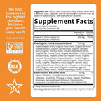 Garden of Life Vitamin Code Raw Vitamin-C, 500mg Whole Food VIT-C Capsules + Fruit & Veggie Blend & Probiotics, Supplements for Adults, Vegan, Gluten Free, 120 Capsules, (Pack of 6)