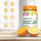 Fergon Iron Restore Chewable Tablets - Gentle on Stomach, Non-Constipating - 27mg Iron for Energy Support – 60 Tablets