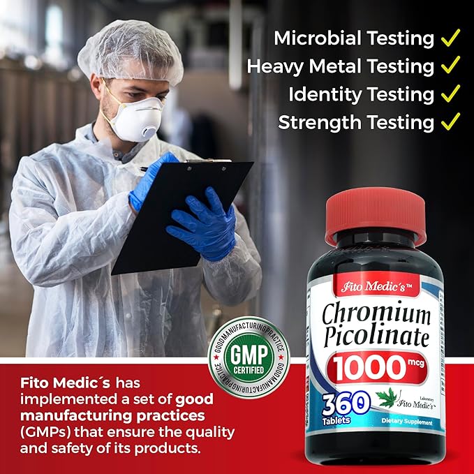 Lab | Chromium picolinate |360 tab | Chromium Supplements | Ultra high Absorption. (Pack of 2)