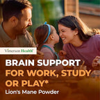 Lions Mane Supplement Capsules – Mushroom Powder Blend with Lions Mane Powder, Turkey Tail, Shiitake Mushrooms & More – Focus & Energy Supplements for Mood & Immune Support. Non-GMO. 60 Vegan Capsules