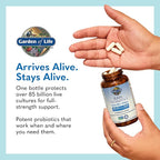 Garden of Life Raw Probiotics Men 50 & Wiser - 85 Billion Live Cultures - Supports Immune, Colon & Gut Health - 90 Vegetarian Capsules