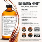 Sovereign Copper Pro-Strength Bio-Active Copper Hydrosol - Bioavailable Liquid Supplement for Adults & Kids w/Silver Hydrosol for Hair, Skin, & Nails, 30ppm - 8 fl oz (237mL)