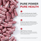 Beet Root Capsules 1300mg, Natural Organic Beetroot Powder Supplement Supports Healthy Blood Pressure and Heart Health, Energy & Endurance Support, Non-GMO, Vegan, 60 Count, 30-Day Supply
