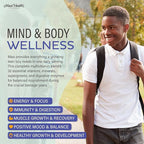 Teen Vitamins for Boys 12-17 - Teen Multivitamin Supreme with D3, Iron, Calcium, Biotin, Digestive Enzymes – Teenager Boy Multi Vitamins for Energy, Brain & Mood Support – 120 Count