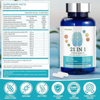 Brain Supplements for Memory and Focus, 21-in-1 Brain Supplement for Mental Alertness, Cognitive with 300mg Alpha-GPC, 300mg Lion’s Mane, L-Theanine, Phosphatidylserine, Vitamins B6 B12, 90 Capsules