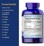 Puritan's Pride Premium Chelated Calcium Magnesium Zinc with Bone-Active™, Dietary Supplement for Bone Health and Immune Function Support, 250 Coated Caplets