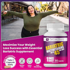 ProCare Health Bariatric Multivitamin with 45mg Iron (30 Easy to Swallow Capsules) - Once Daily Post-Op Support for Gastric Bypass & Sleeve with 1 Month Supply, No Artificial Colors, Gluten-Free