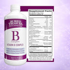 Buried Treasure B Complete - 16 Fl oz, All 8 B Vitamins with Methylated B12 & Methylfolate, Biotin, B1, B2, B6, Antioxidant Support, Liquid & Sugar-Free, B complex vitamins for Women & Men.