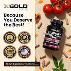 Lycopene + Lutein Supplement 60mg – 40mg Lycopene (Tomato Extract) + 20mg Lutein – Eye Health & Vision Support – Antioxidant for Skin & Cellular Health – Non-GMO, Vegan – 180 Capsules