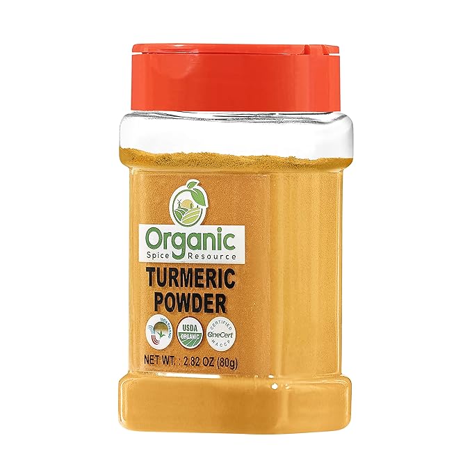 Organic Turmeric Powder w/Curcumin | 2.82 Ounce | USDA Organics and Non-GMO | 100% Raw and Natural by OSR