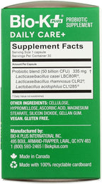 Bio-K Plus, Dailycare 50 Billion Probiotics, 30 Count
