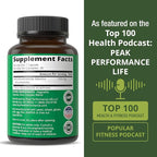 Peak Performance Ultra High Purity NAD Supplement for Women and Men - NAD+ Similar to Nicotinamide Riboside - Supports Energy, Brain Function, Healthy Aging - Third Party Tested Non-GMO Supplements