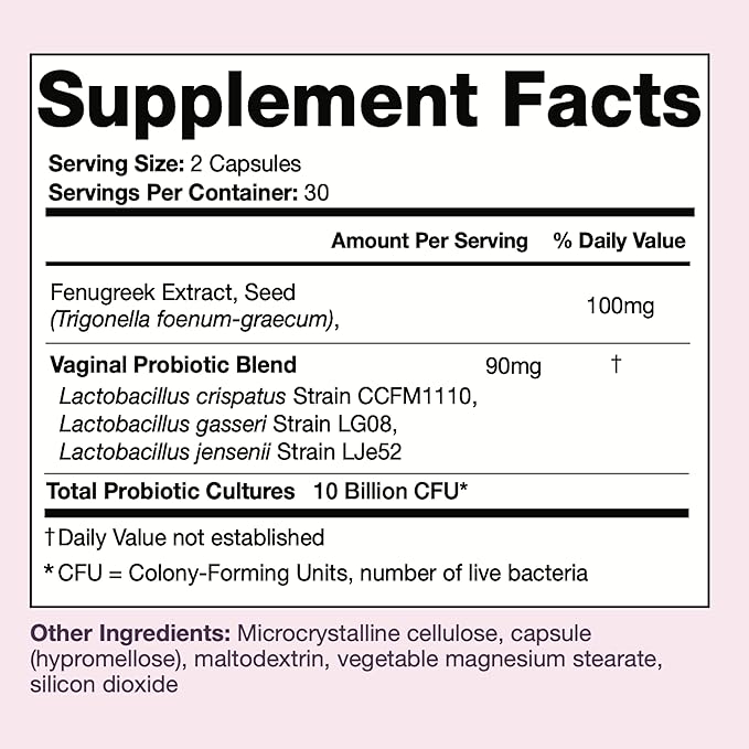 Black Girl Vitamins - Her Balance Vaginal Probiotics - Daily Microbiome Support for Women - 10 Billion CFU Lactobacillus Crispatus & Gasseri + Herbal Blend - Vegan, Gluten-Free, Halal (30-Day Supply)