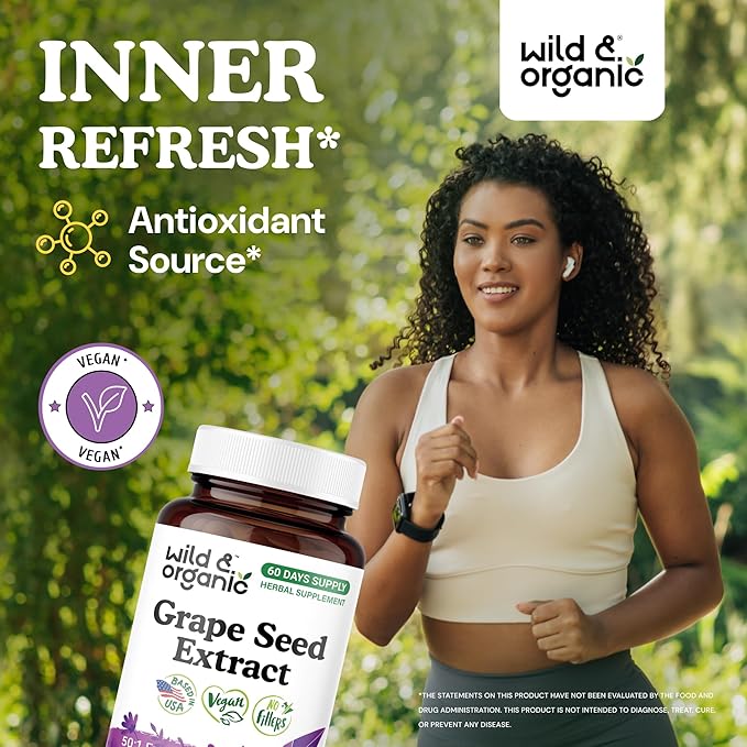 Wild & Organic Grape Seed Extract 60 Capsules & Beet Root 60 Capsules