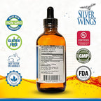 Natural Path Silver Wings Colloidal Silver Liquid - Enhanced Immune Support Supplement - 250ppm (1250mcg) - 4oz Dropper