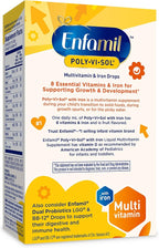 Enfamil Prenatals & Baby Vitamins Poly-Vi-Sol 8 Multi-Vitamins & Iron Supplement Drops for Infants & Toddlers, Supports Growth & Development, 50 mL Dropper Bottle (Pack of 2)