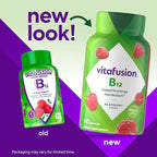 Vitafusion Vitamin B12 Gummy Vitamins for Energy Metabolism Support,Raspberry Flavored,America’s Number 1 Gummy Vitamin Brand,70 Day Supply,140 Count (Pack of 2)